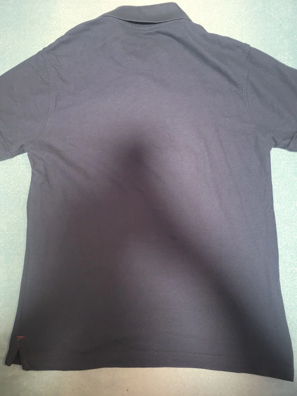 True Religion Navy Polo with Red Chest Band